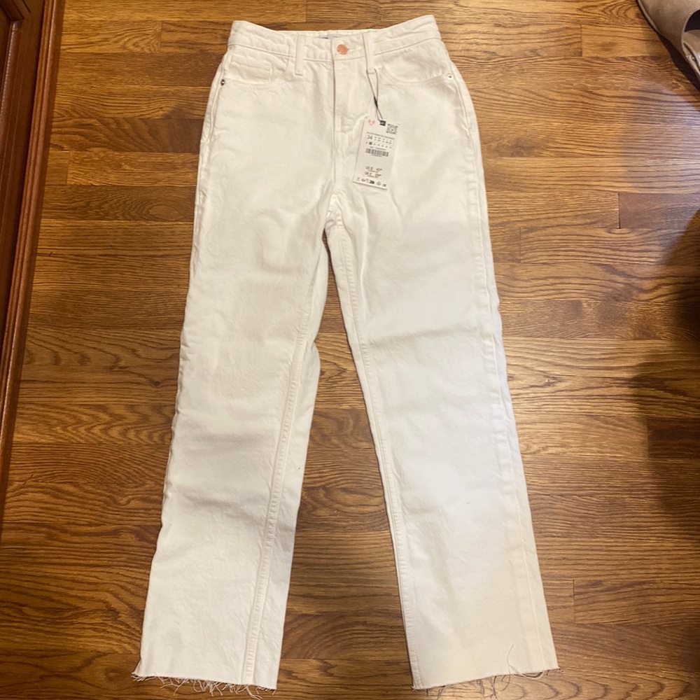 NWT Zara straight leg jean